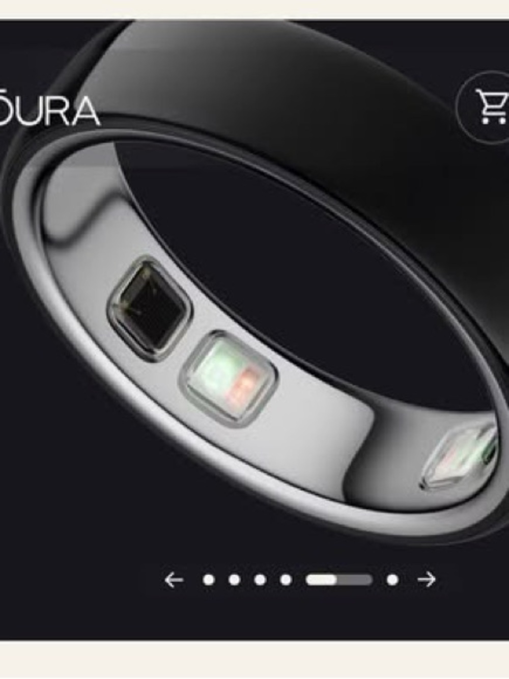 Oura Black Ceramic Ring for Women or Men - Polished Finish Size 9 - Picture 5 of 8
